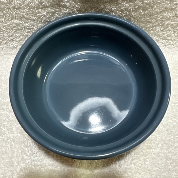 SPOT Cat Bowl 5" Textured Ceramic Blue Textured Fish Water Food - Picture 2 of 4